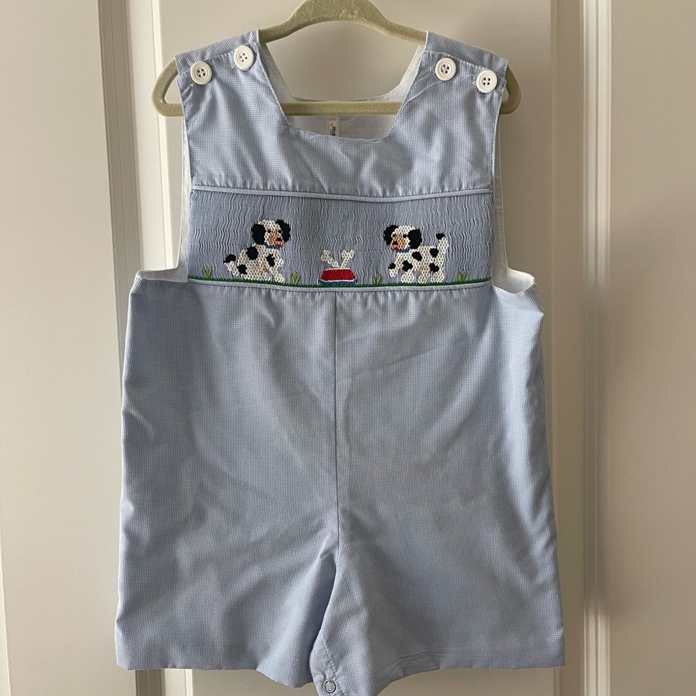 Smocked puppy dog Jon Jon - 2T